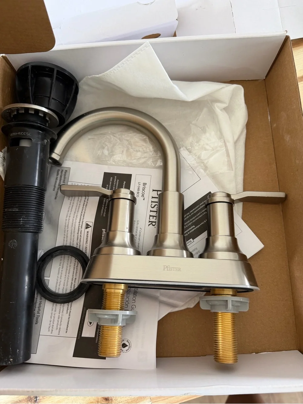 Pfister Briscoe Brushed Nickel Two-Handle Bathroom Faucet